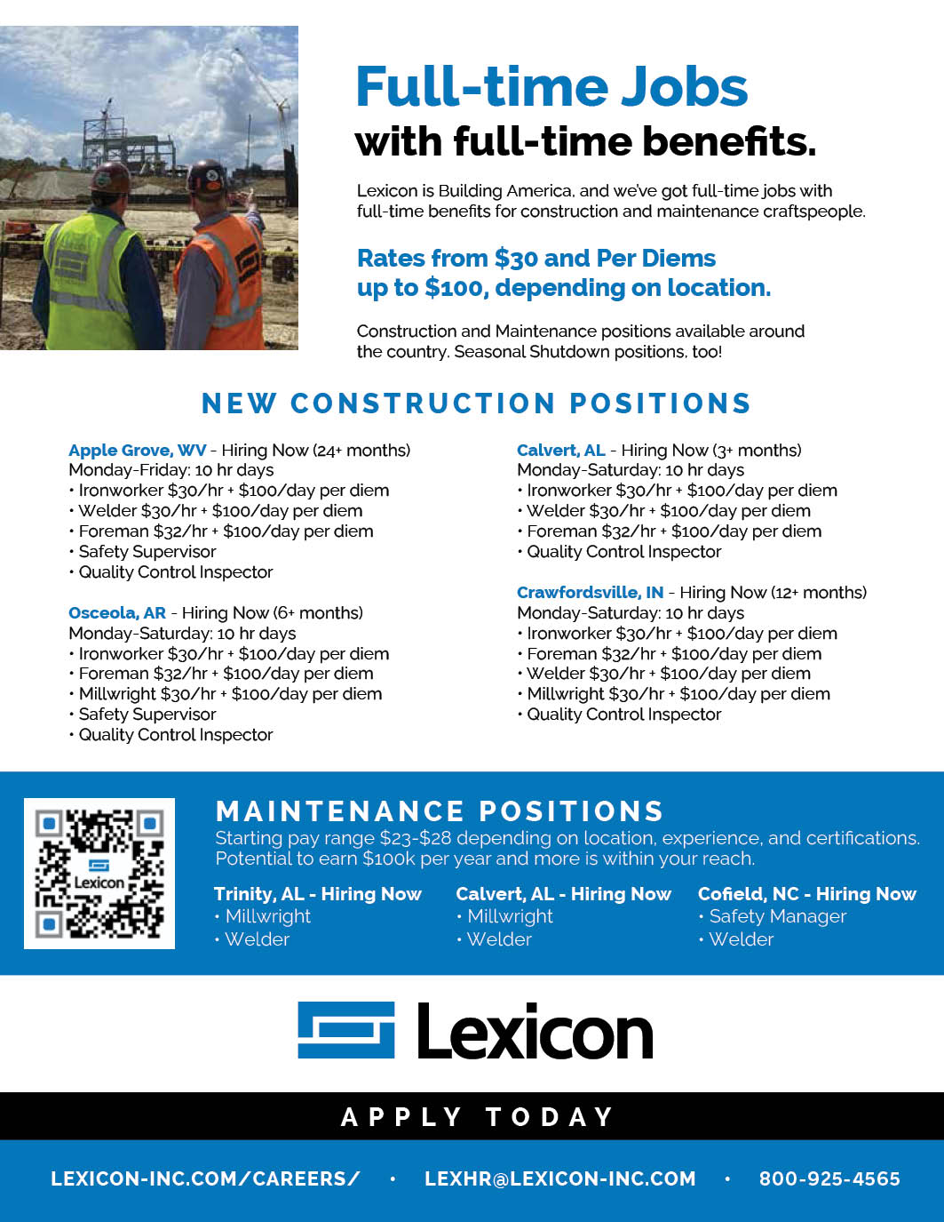 Industrial Projects Construction Job Board